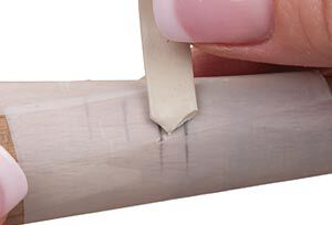 Clay on a ring mandrel